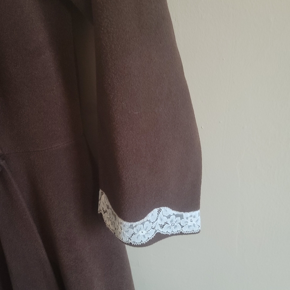 Vanity Fair vintage brown house coat size 14 - Picture 3 of 8